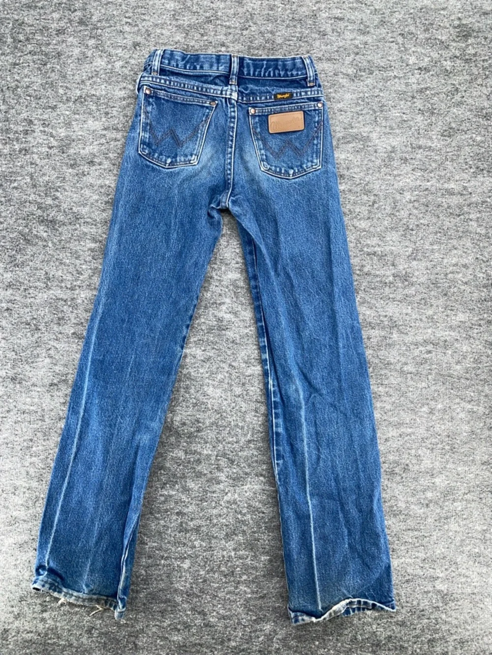 Wrangler 13MWZ Slim Fit Blue Denim Jeans Size 16 Vintage Style Cowboy Western - Picture 9 of 10
